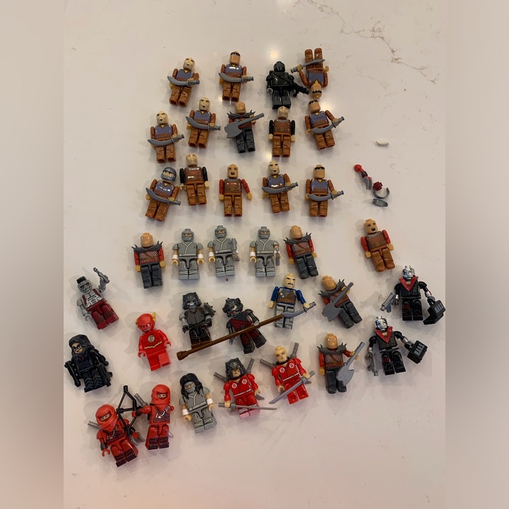Mixed Minifigurine Lot Building Block Lego Compatible Set Of (35)